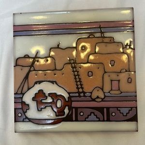 Masterworks Handcrafted Ceramic Art Tile Trivet